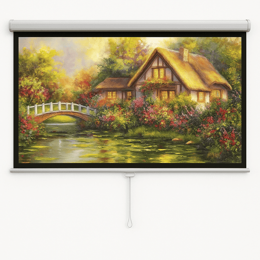 100" Pull - down projektorlærred – 16:9