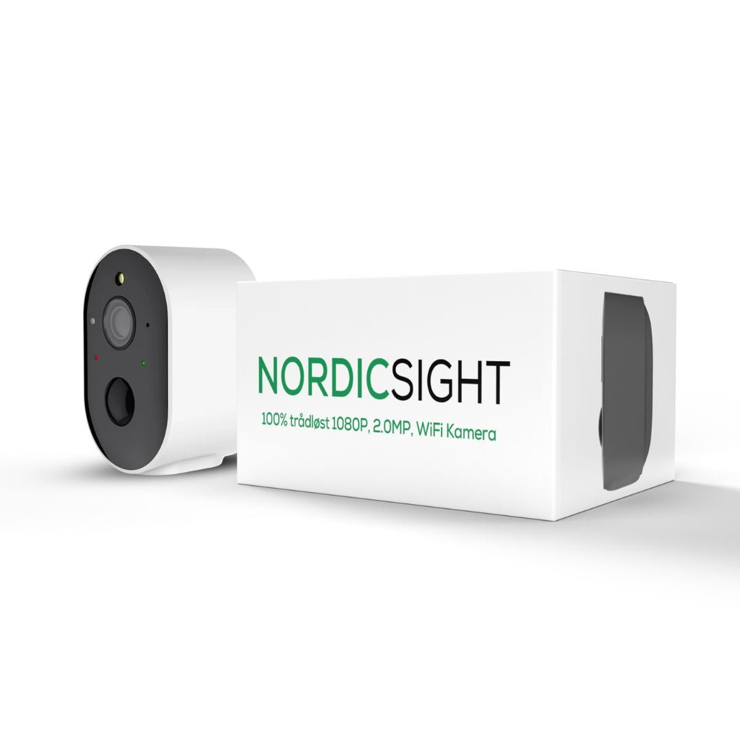 100% trådløst 1080P, 3.0MP, WiFi Kamera