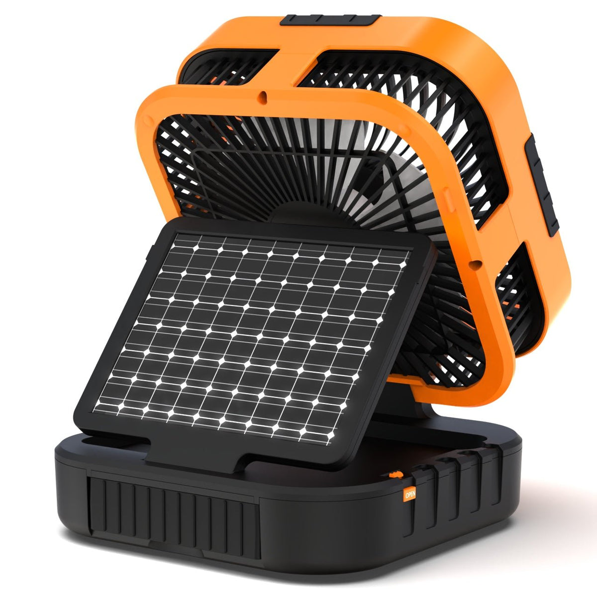 3 - i - 1 Solcelledrevet Luftkøler med Powerbank & LED