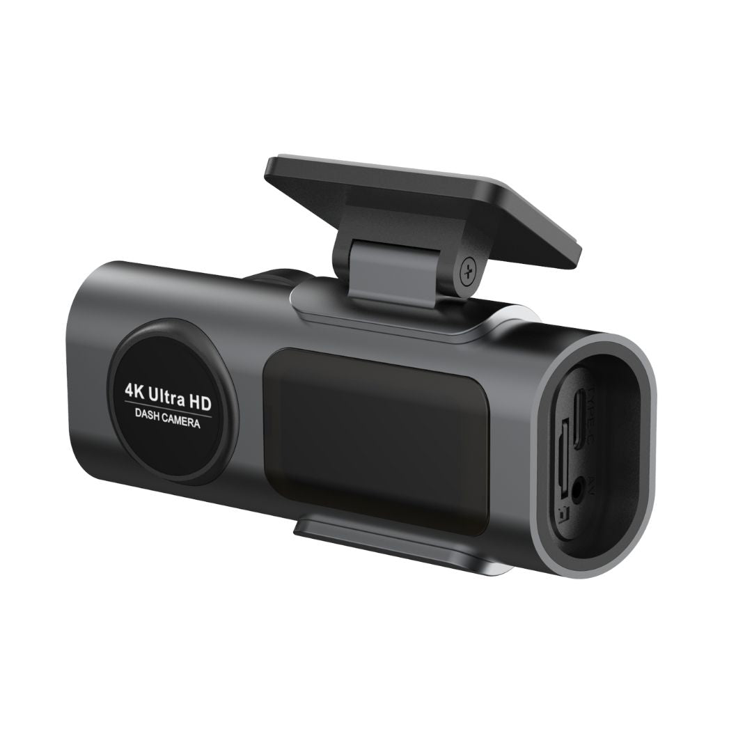 4K Dashcam med Fuld HD Bagkamera, App, Wifi, Motion detection, G-sensor og meget mere!