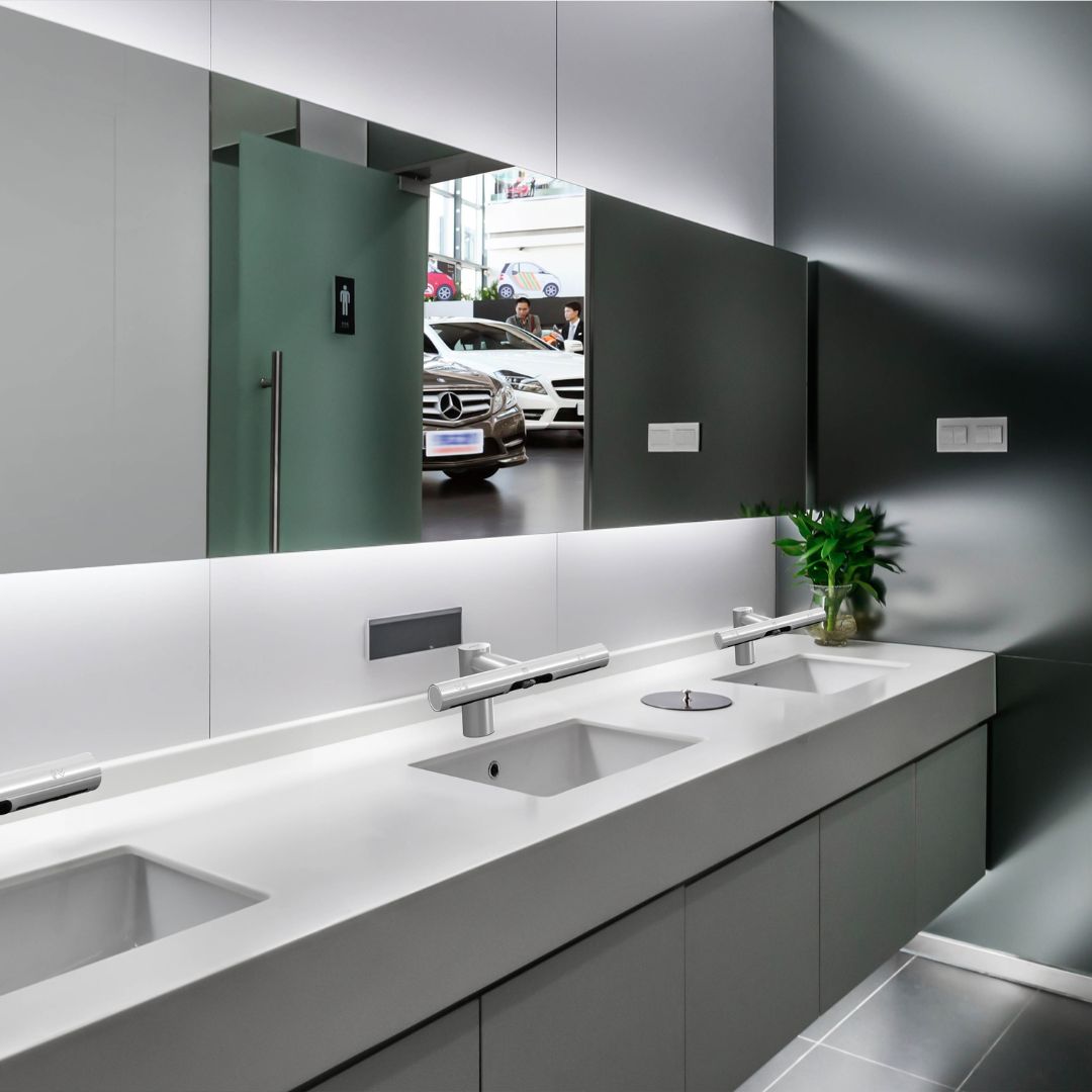 AquaDry Pro - Wash+Dry, Vandhane med integreret håndtørrer