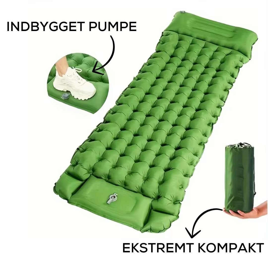 ArcticSleep - Premium liggeunderlag med indbygget hovedpude og pumpe!