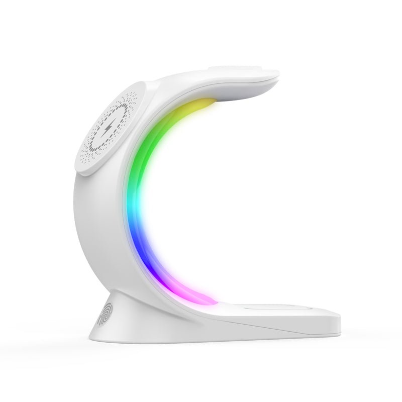 DreamCharge RGB Lampe - Med 15W trådløs fastcharger og oplader til ur og headset