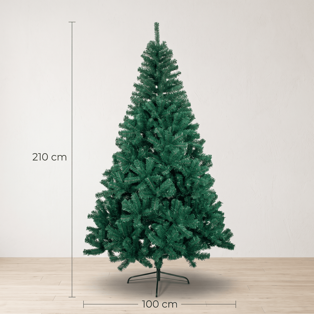 Kunstigt Juletræ 210 CM - Ekstra fyldigt og naturtro