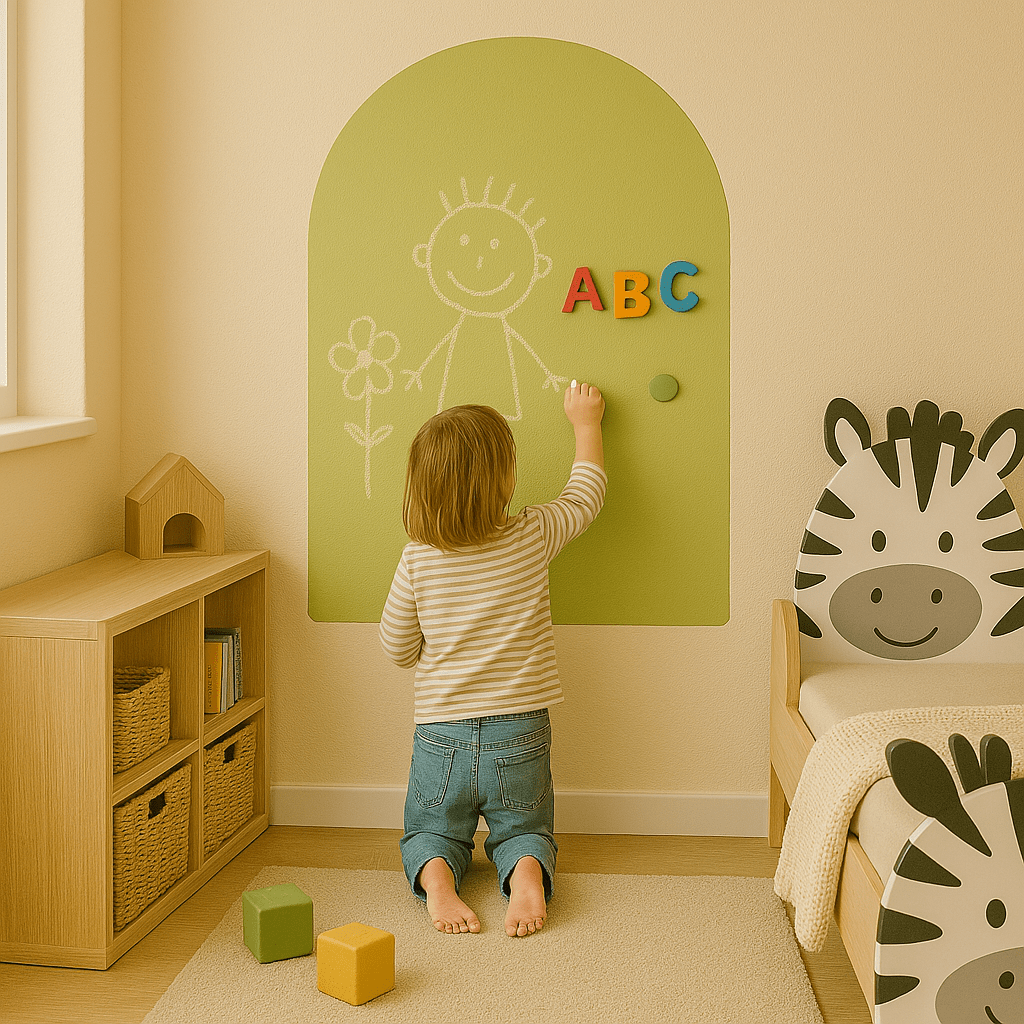Magnetisk Kridttavle – 102 x 81 cm – Sjov og Læring i Ét