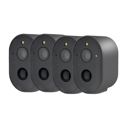 Pakkeløsning 4 stk 100% Trådløse 1080P, 2.0 MP, Wifi kamera