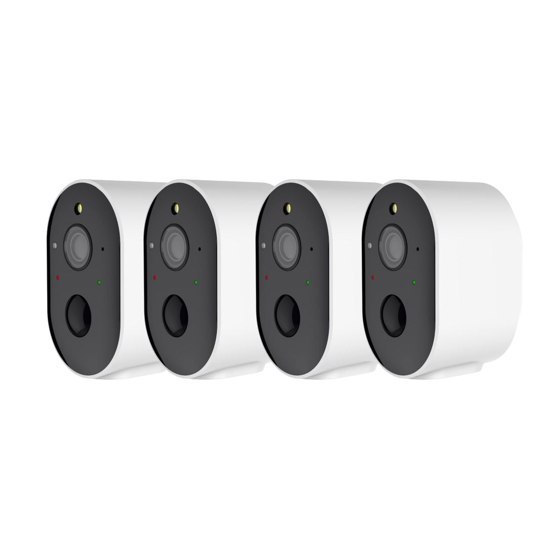 Pakkeløsning 4 stk 100% Trådløse 1080P, 2.0 MP, Wifi kamera