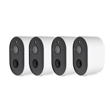 Pakkeløsning 4 stk 100% Trådløse 1080P, 2.0 MP, Wifi kamera