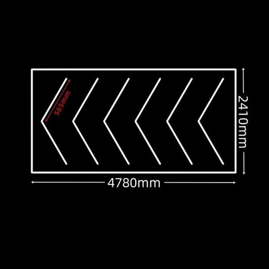 Premium Showroom Arrow Square lampe, 478 x 241 cm