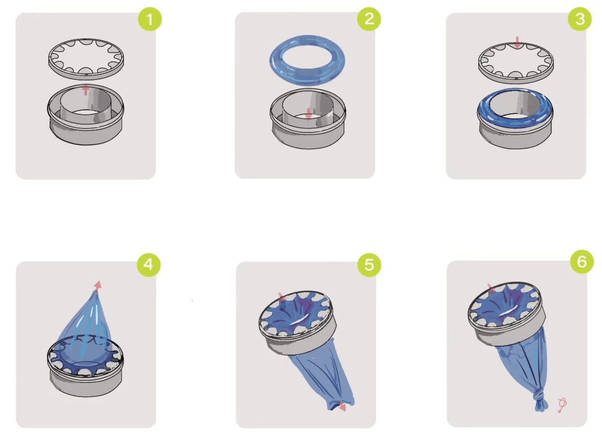 Refill Poser Der Passer Til Angelcare, Diaper Genie og Litter Locker II (3 - Pak)