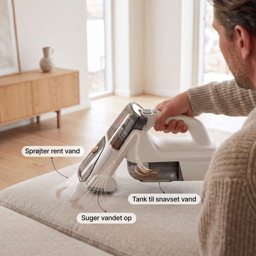 StainFighter Wireless – Kraftig trådløs møbel- og tekstilrenser