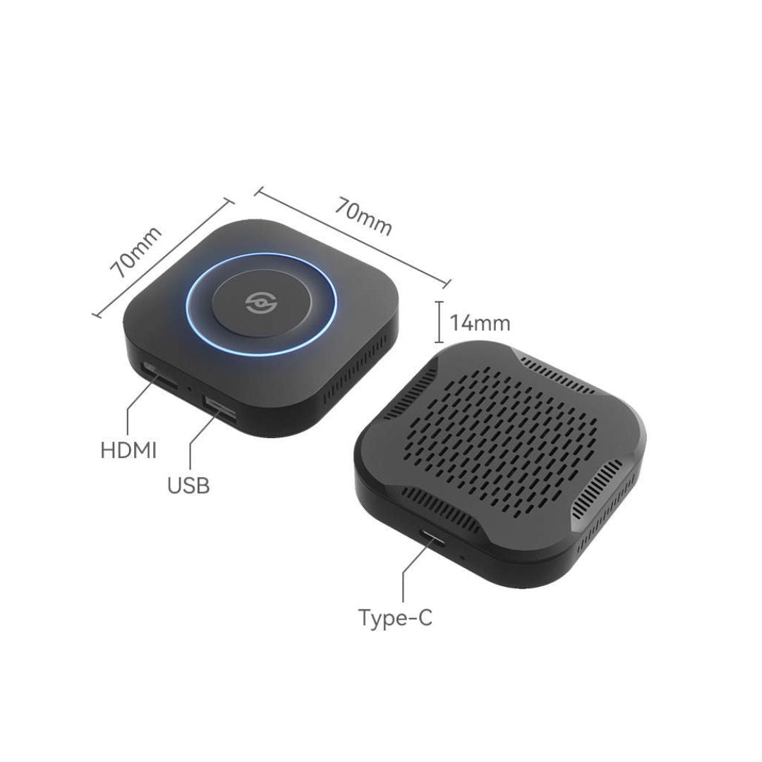 Trådløs AI Box - Wireless edition, Stream alle streamingtjenester på bilens skærm!