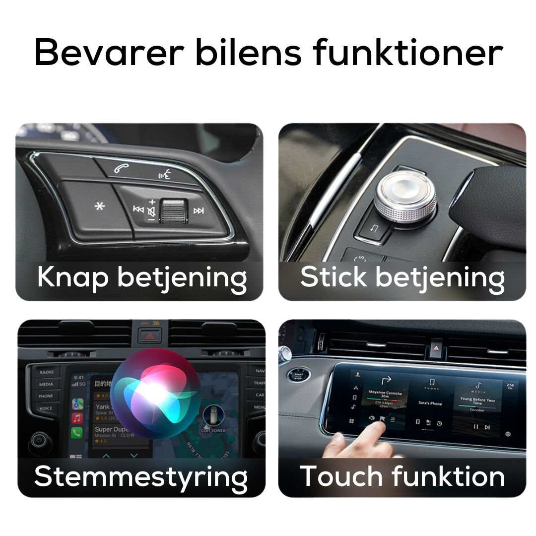 Trådløs AI Box - Wireless edition, Stream alle streamingtjenester på bilens skærm!
