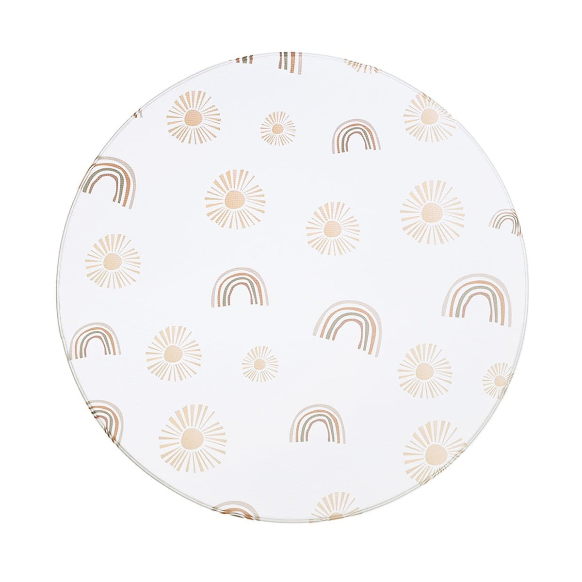 Tumlemåtten – Rainbow & Terrazzo (Ø140 CM)