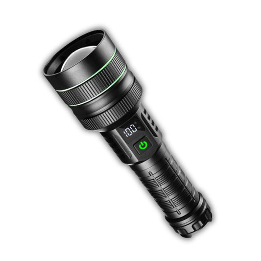 Ultra kraftig lommelygte, 10.000 lumen, 5 modes & powerbank - Lyser op til 1500 meter!,
