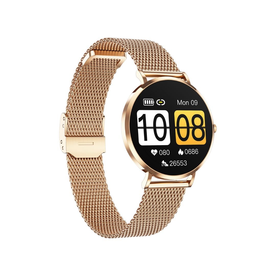 VivoElegance Smartwatch 40mm - Vandtæt Smartwatch måler puls, søvn, Blodiltning og meget mere!
