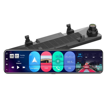 12'' 4G ANDROID TOUCH BAKSPEJL MED DASHKAMERA