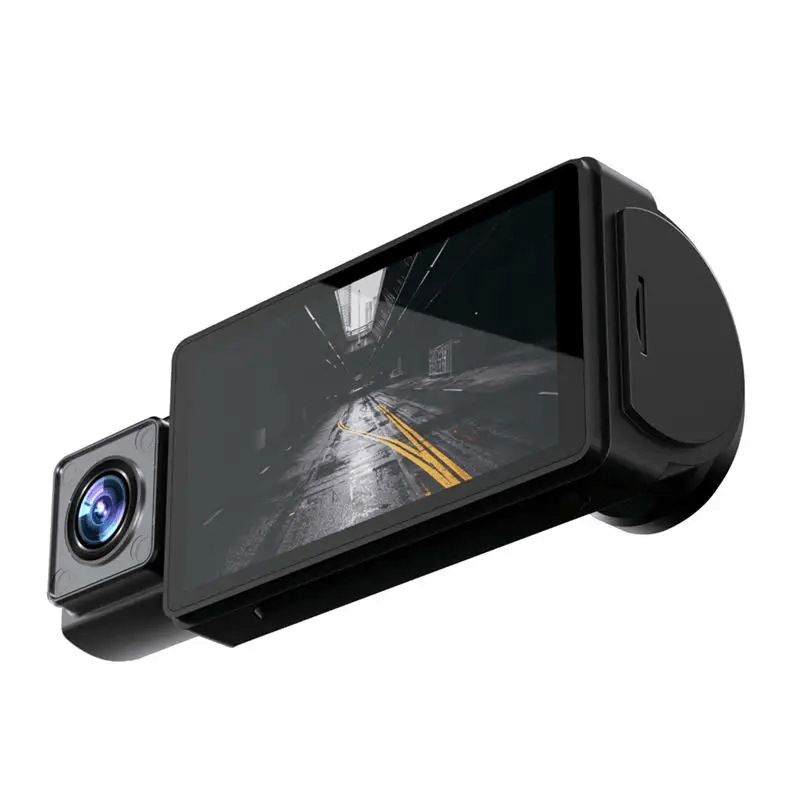 2K Dashcam med 3 kameraer & 3'' IPS skærm, Bevægelses censor og meget mere!