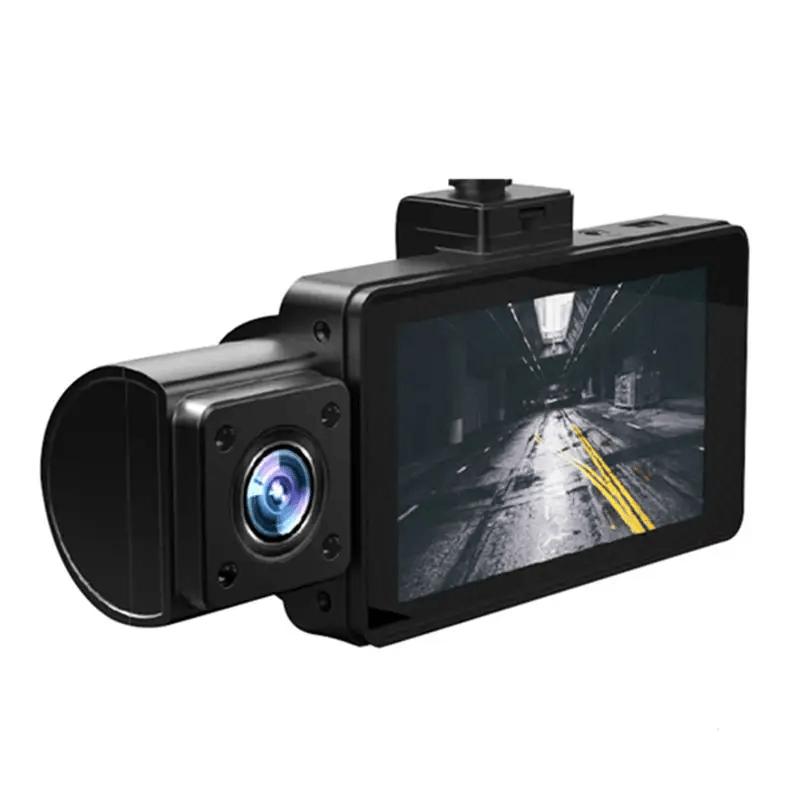 2K Dashcam med 3 kameraer & 3'' IPS skærm, Bevægelses censor og meget mere!