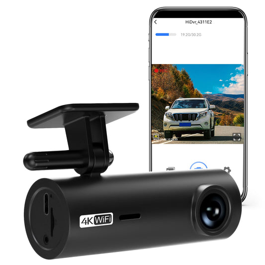 4K Ultra HD Dashcam Premium, GPS, Wifi, G-Sensor, App og meget mere!