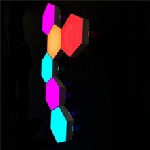 Appstyret Hexagon LED (6 Moduler) incl fjernbetjening