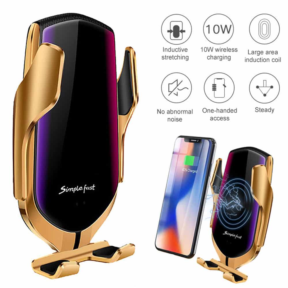 Automatisk Mobilholder med trådløs oplader - Z1 EDITION
