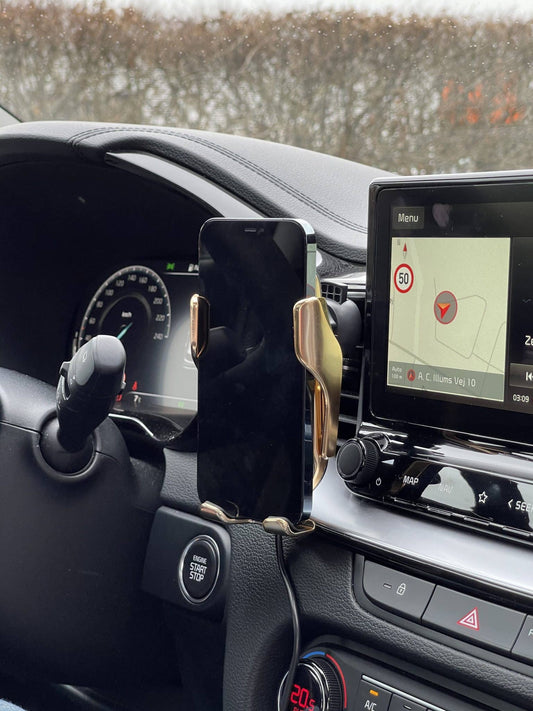 Automatisk Mobilholder med trådløs oplader - Z1 EDITION