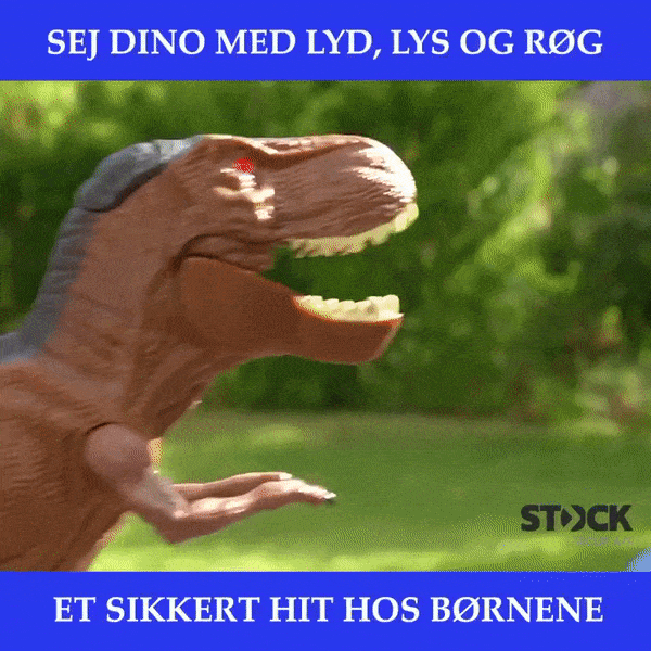 Bevægelig og "ildspydende" T-Rex Dinosaur