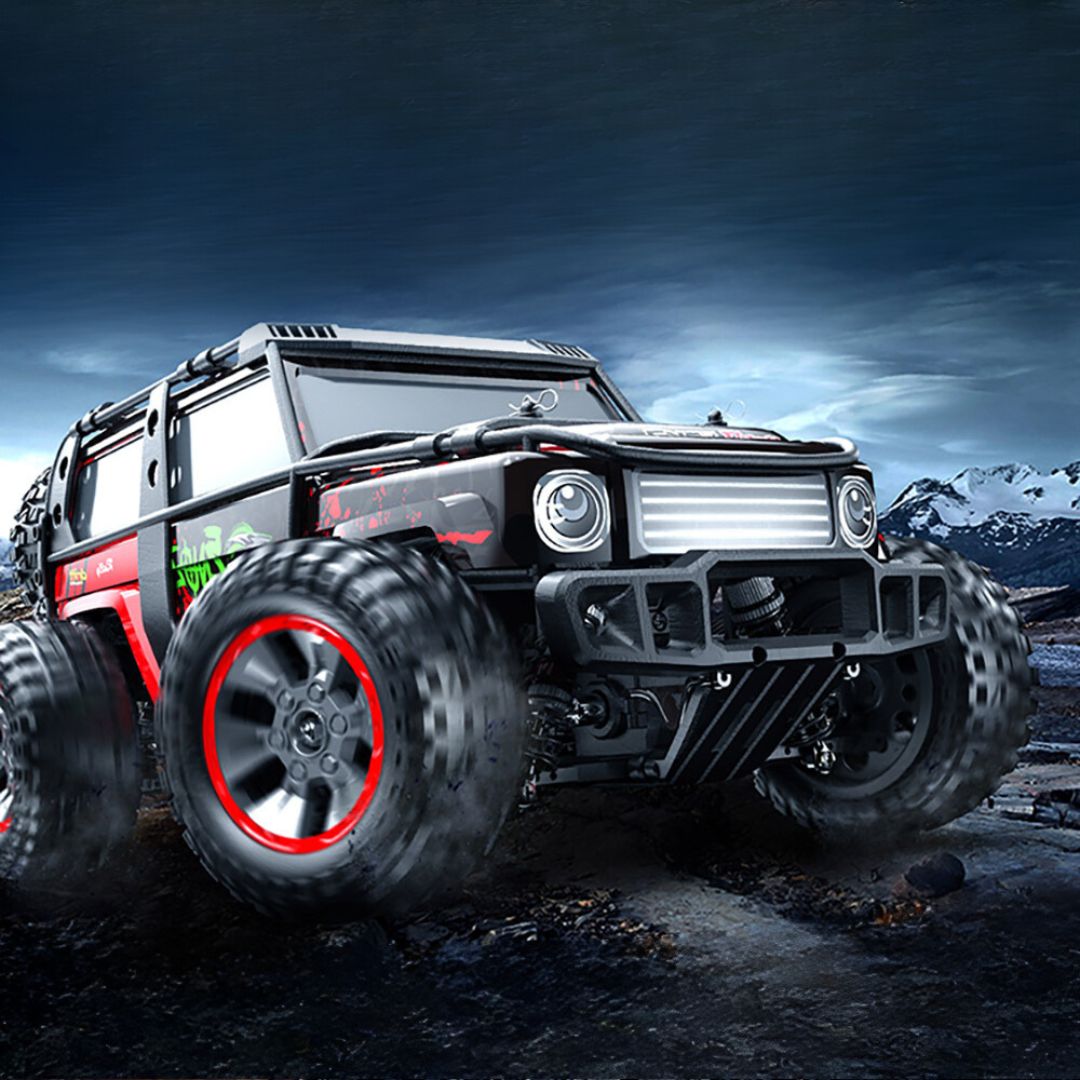 Fjernstyret RC Bil - RockCrawler, 78KM/T, Børsteløs motor Hydrauliske støddæmpere
