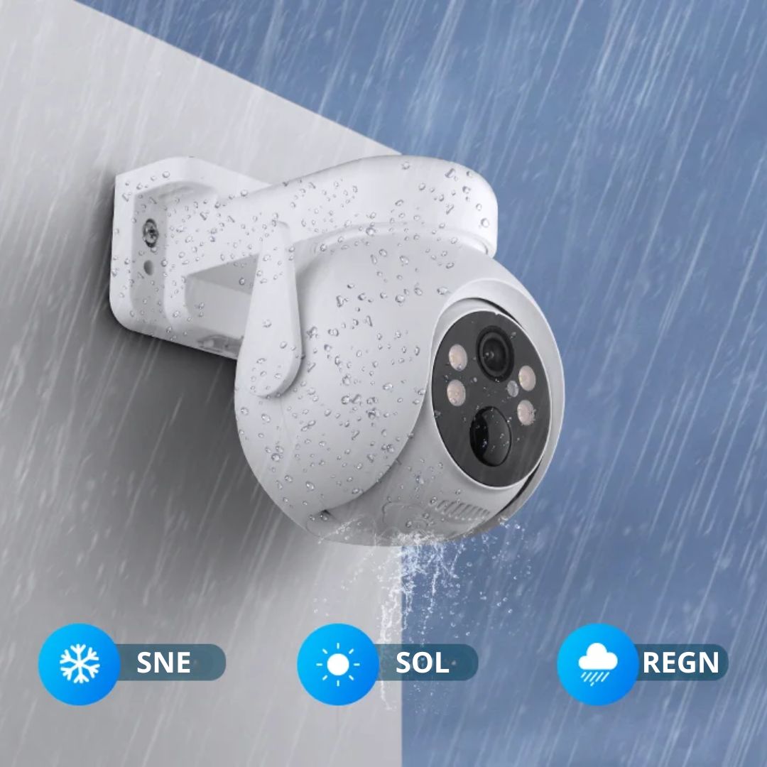 Fuld HD Overvågningskamera med 4G, PTZ drejefunktion, Solcelle, app og meget mere!