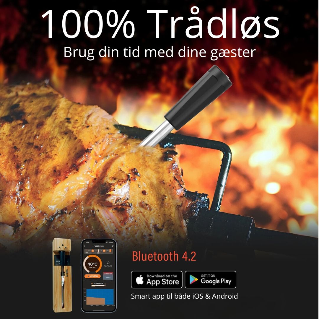 High end Bluetooth Grill og stegetermometer - App styret
