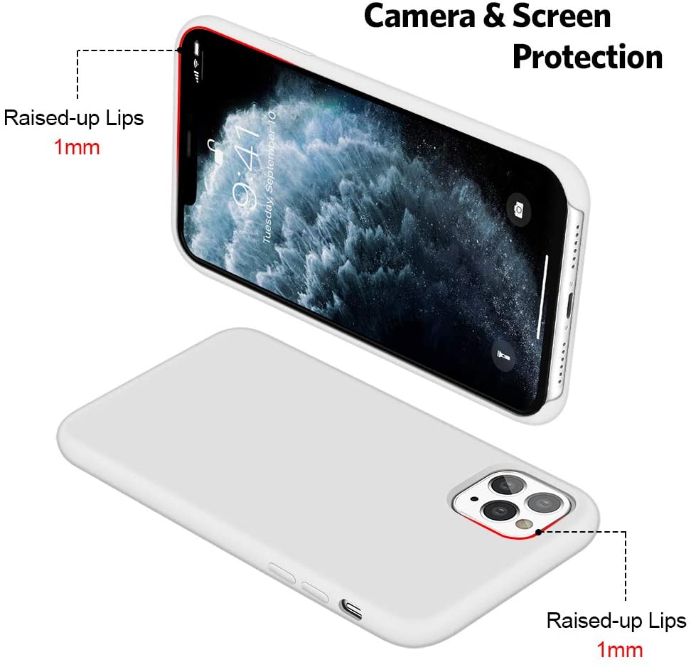 IPHONE 11 Pro Max LIQUID SILIKONE COVER - White