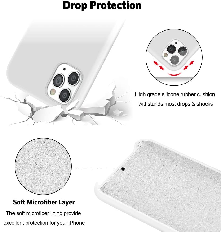 IPHONE 11 Pro Max LIQUID SILIKONE COVER - White
