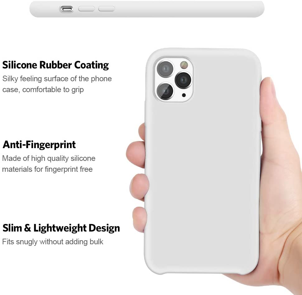IPHONE 11 Pro Max LIQUID SILIKONE COVER - White