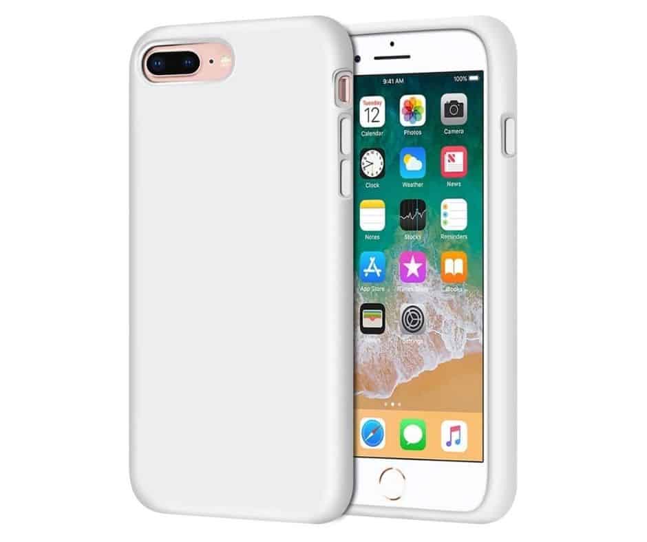 IPHONE 7+/8+ LIQUID SILIKONE COVER - Hvid