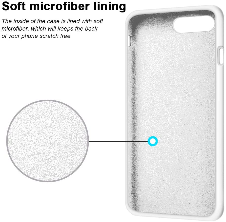IPHONE 7+/8+ LIQUID SILIKONE COVER - Hvid