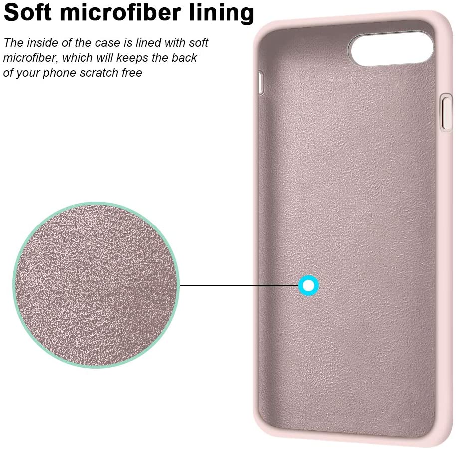 IPHONE 7+/8+ LIQUID SILIKONE COVER - Pink