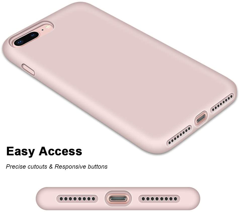 IPHONE 7+/8+ LIQUID SILIKONE COVER - Pink
