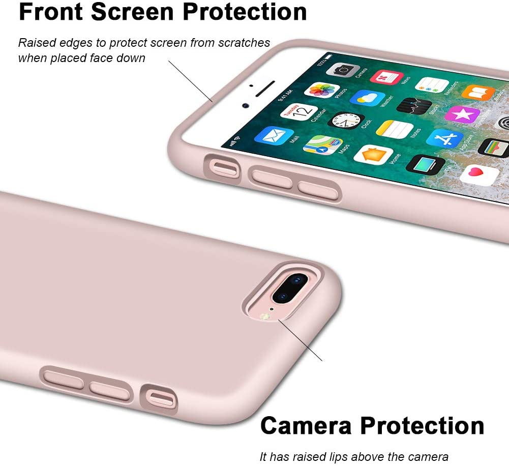 IPHONE 7+/8+ LIQUID SILIKONE COVER - Pink
