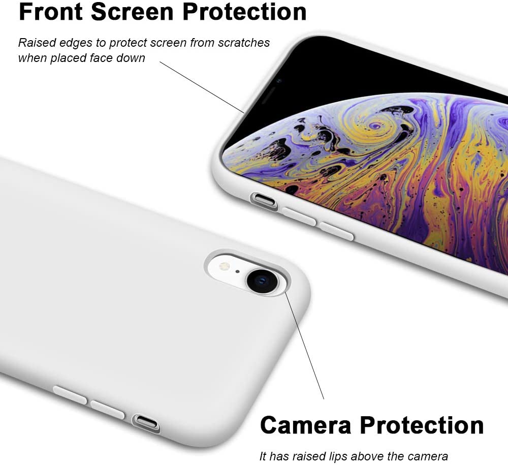 IPHONE XR LIQUID SILIKONE COVER - White