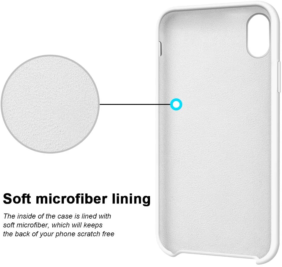 IPHONE XR LIQUID SILIKONE COVER - White