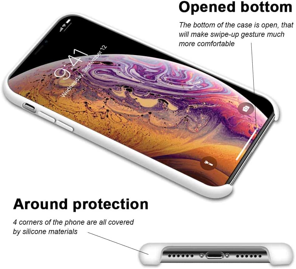 IPHONE XR LIQUID SILIKONE COVER - White