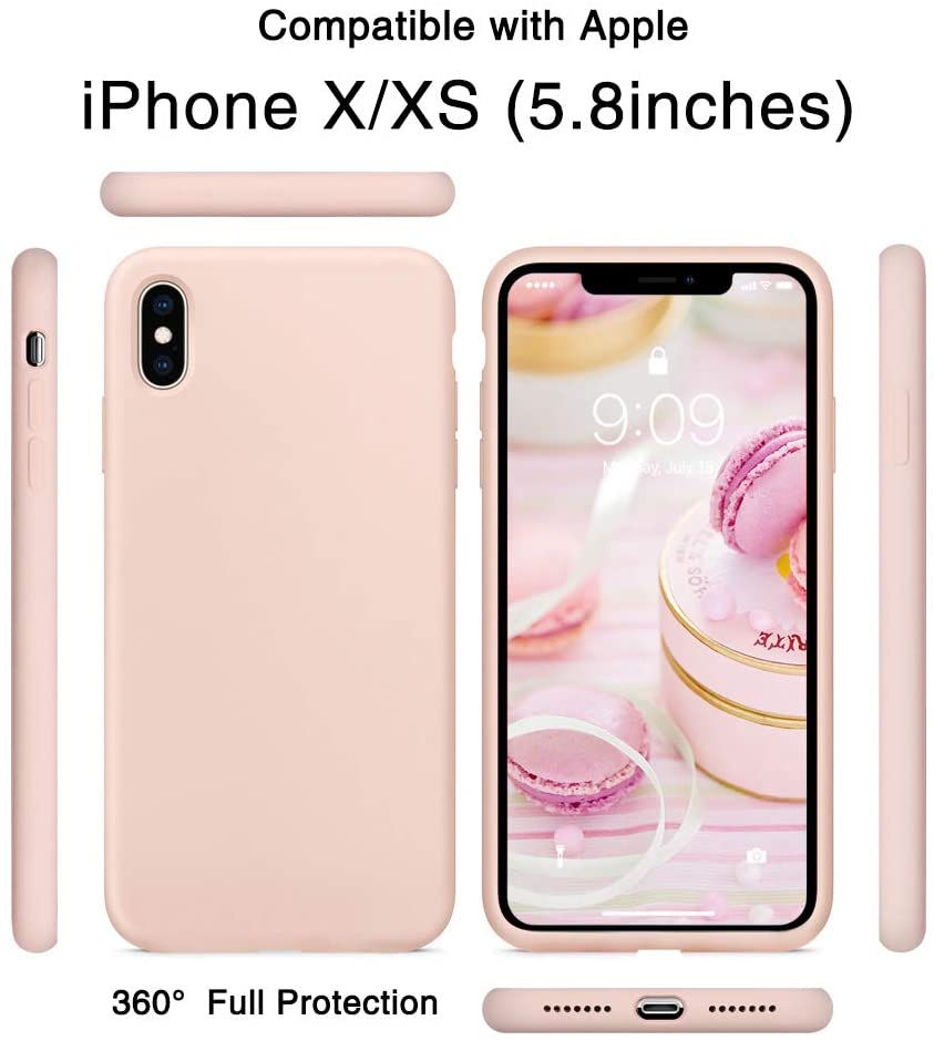 IPHONE X/XS LIQUID SILIKONE COVER - Pink