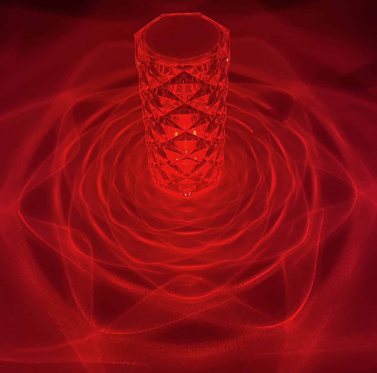 Premium edition Krystal lampe m/Touch funktion og 16 farver!