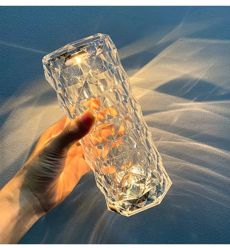 Premium edition Krystal lampe m/Touch funktion og 16 farver!