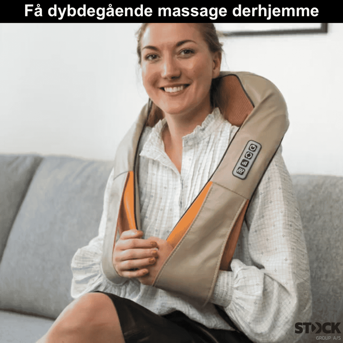 Premium Massage & varmepude til nakke/skulder & ryg (Shiatsu 2021)