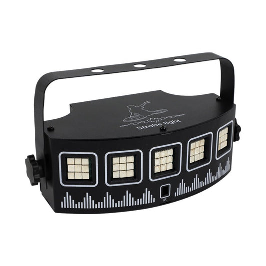 Premium RGB Strobe lampe - Super kraftig / Musikstyret / Fjernbetjent
