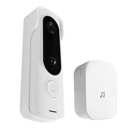 Premium Video Dørklokke sæt Fuld HD (Dørklokke med kamera, batterier og klokke ringe enhed)
