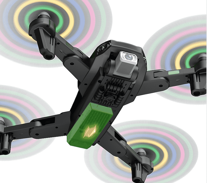 Premium ZX Drone med indbygget Dual-4K Kamera, LED lys og Professionel Remote