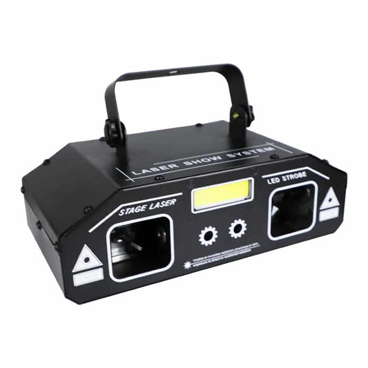 Rave Party - 3-i-1 Laser, Scanner, & Strobe Scene/ Diskoteks belysning